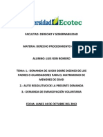 5309 2013f1 Der411 Demanda Sobre Disenso de Los Padres para Matrimonio de Un Me