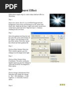 Download Photoshop Tutorial Shiny Starburst Effect Ray of Light Effect and Lighting Effects by danielle leigh SN23043046 doc pdf