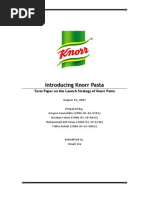 Principles of Marketing Term Paper On Knorr Pasta