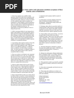 Terms and Conditions