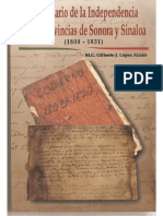 Diccionario de La Independencia en Las Provincias de Sonora y Sinaloa Lopez Alanis