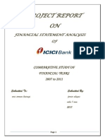 Project Report ON: Financial Statement Analysis OF