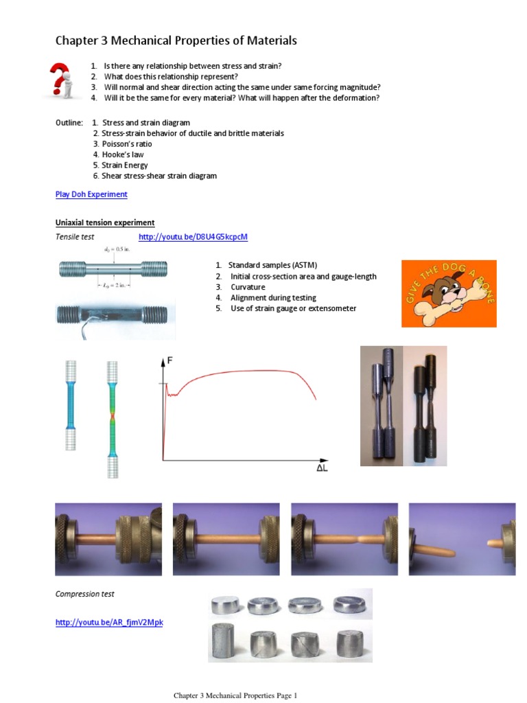 Chapter 03 Mechanical Properties | PDF | Fracture | Yield (Engineering)