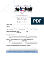 2014 VBS Reg & Contact Form