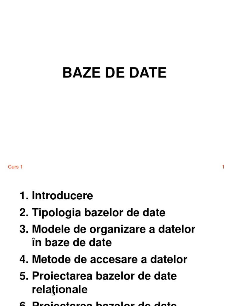 Document PPT Baze de Date Access | PDF