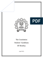IIT Bombay Students' Gymkhana Constitution
