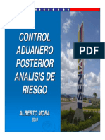 Control Posterior Aduanero Analisis de Riesgo[1]