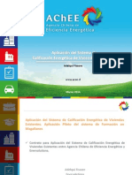 Aplicación Del Sistema de Calificación Energética de Viviendas Existentes