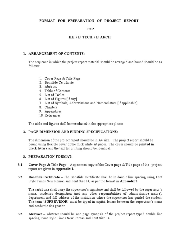 Mini Project Report Format Second Year – OKZAA