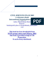 Civil Services Exam 2003 A Reference Ebook International Organizations Part-2
