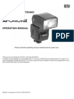 Auto Zoom Electronic Flash Unit: Please Read This Operating Manual Carefully First For Proper Use