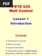 PETE 625 Well Control: Lesson 1