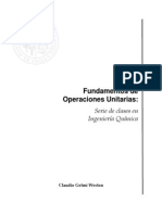 Fundamentos de Operaciones Unitarias