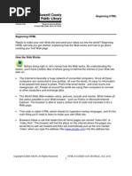 Beginning HTML 