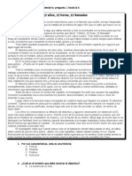 12 Años, 12 Horas, 12 Llamadas: Lee El Siguiente Texto y Responde Desde La Pregunta 1 Hasta La 9