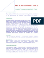 Financiamiento corto y largo plazo: crédito comercial, bancario, pagarés y líneas de crédito