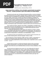 Fichamento :Jogos esportivos coletivos