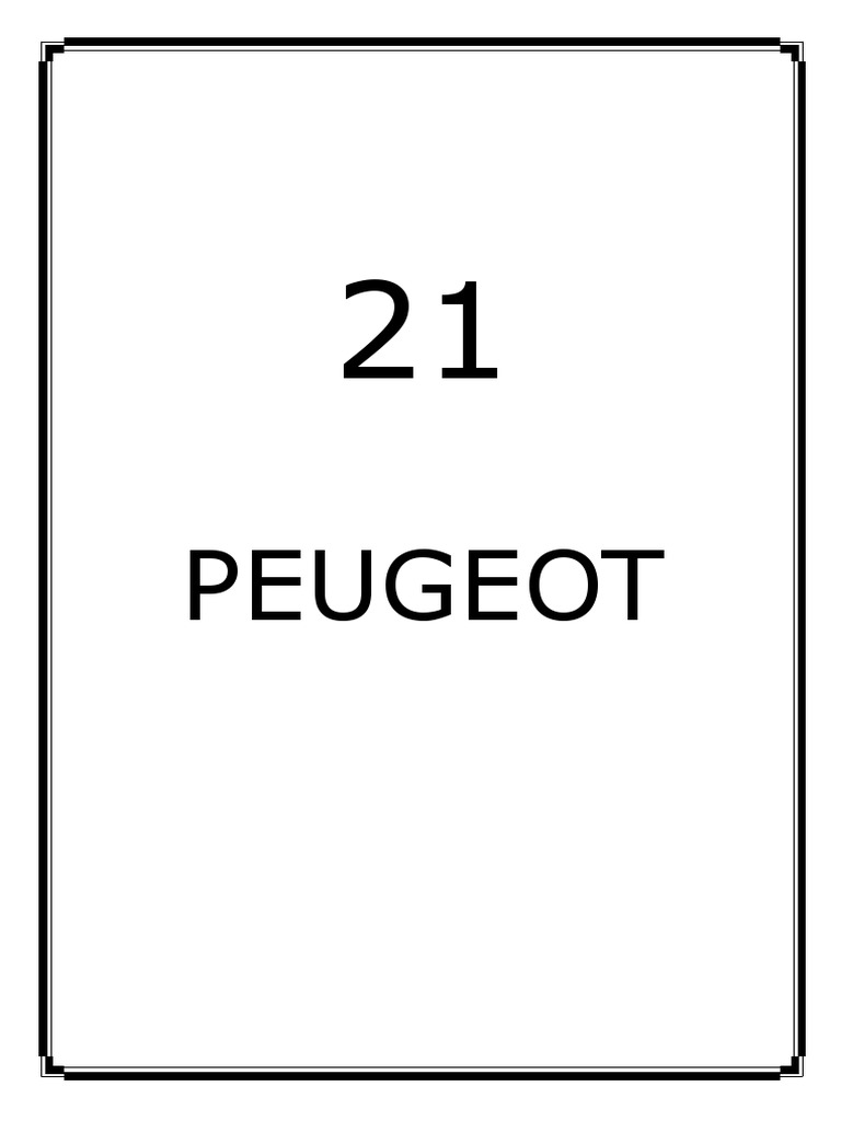 Peugeot Manual PDF Lock (Security Device) Wheeled Vehicles