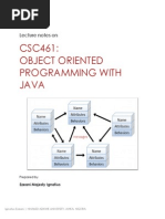 CSC461-Objected Oriented Programming