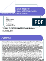 Perancangan Kunci Telepon Elektronik Dengan Mengggunakan Mikrokontroller At89c51