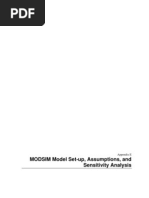 MODSIM Model Set-Up, Assumptions, and Sensitivity Analysis: Appendix E