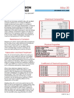 Alloy 20 Data Sheet