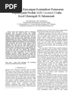 Download perumusan rancangan komunikasi pemasaran pada usaha kecil menengah di kabupaten bandung by Trisa Dini Daswan SN230519756 doc pdf