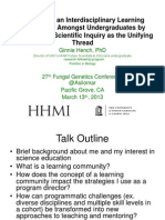 Facilitating an Interdisciplinary Learning Community Amongst Undergraduates by Emphasizing Scientific Inquiry as the Unifying Thread