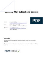 Dunning - Mail Subject and Content