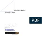 Document Accessibility Guide Microsoft Word
