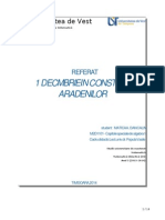 Referat 1decembrie in Constiinta Aradenilor