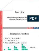 Recursion: Programming Technique in Which A Method (Function) Calls Itself