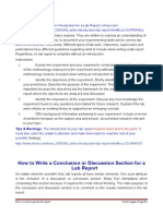 How To Write An Introduction & Discussion & Conclusion in A Lab Report