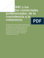 La OMC y Los Acuerdos Comerciales Preferenciales