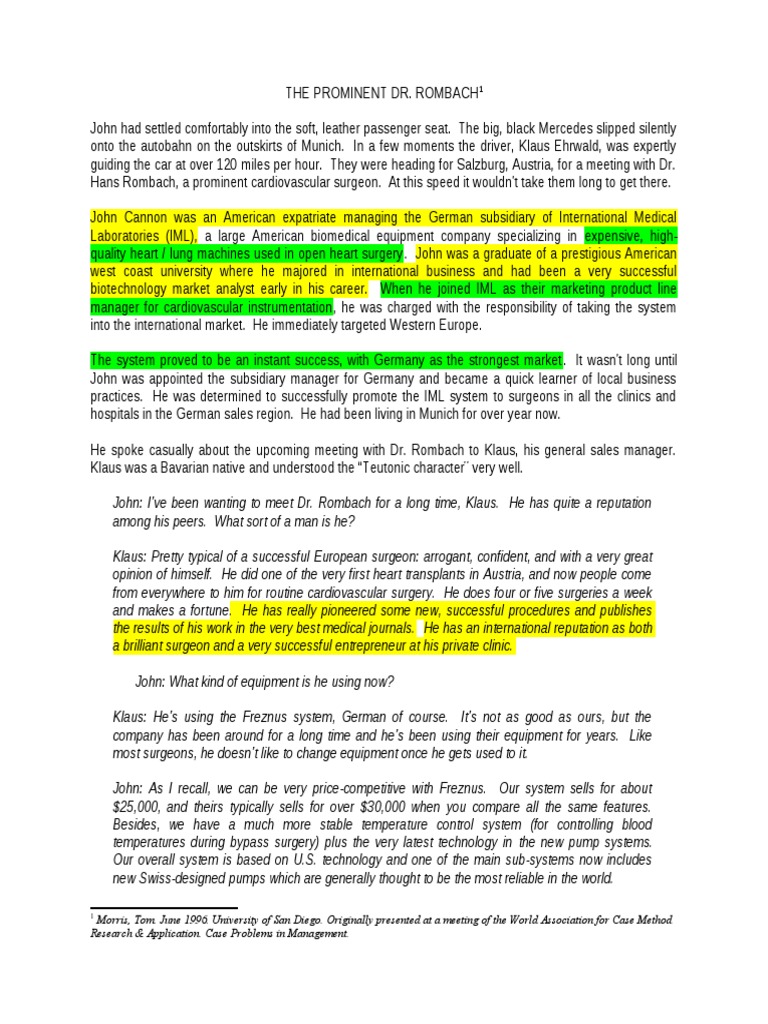 Be The Prominent Dr. Rombach | PDF | Surgery | Medical Specialties