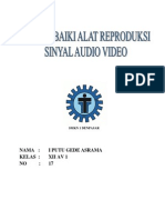 Memperbaiki Alat Reproduksi Sinyal Audio Video