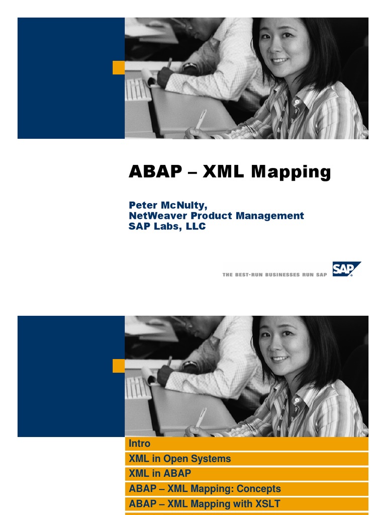 ABAP-XML Mapping | PDF | Xslt | Xml
