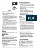 Owner's Operation & Safety Manual Pump Series 300V