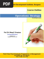 Operations Strategy (Prof. Manoj Srivastava)