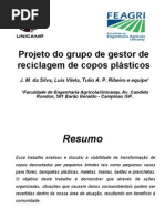 Projeto do grupo de gestor de reciclagem - simposio