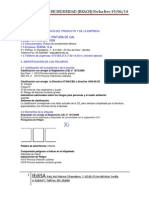 Ficha de Datos de Seguridad Pintura de Cal IEDISA