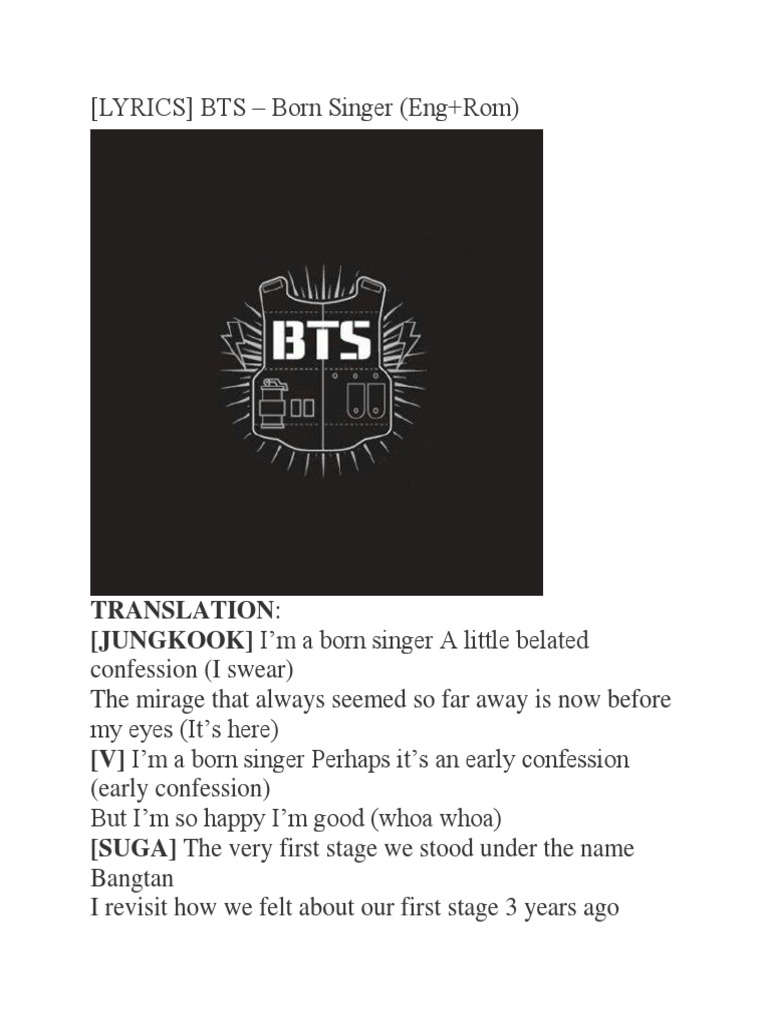 Born Singer Rapping Songs