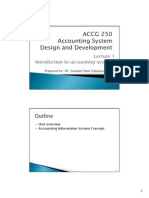 ACCG 250 Accounting System Design and Development