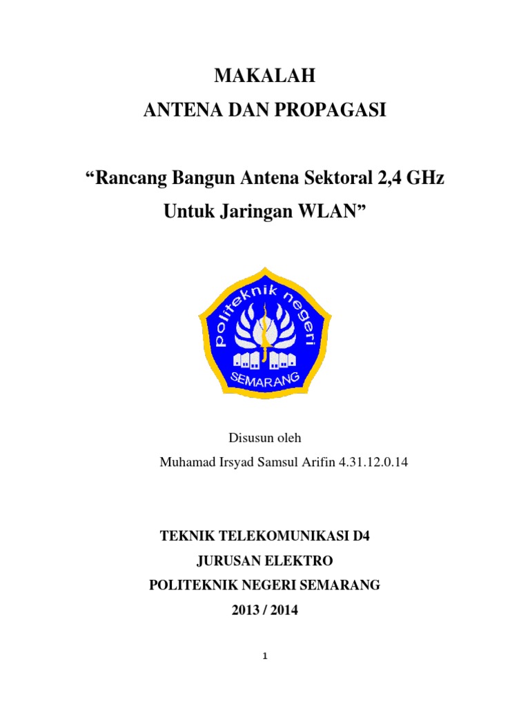 Cara membuat antena sectoral 2 4 ghz air