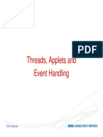 Threads applet and Event Handling in java 