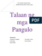 Talaan NG Mga Pangulo: Grace Christian Community School Roadside Park Subd..,Prinza, Calauan, Laguna