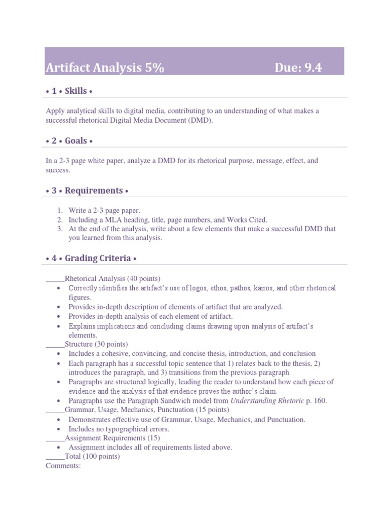 Rhetorical Analysis of Digital Media Document | PDF
