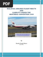 Download MALAYSIA AIRLINES FLIGHT MH370 AND LIABILITY UNDER THE MONTREAL CONVENTION 1999 by hskhaira SN230575440 doc pdf