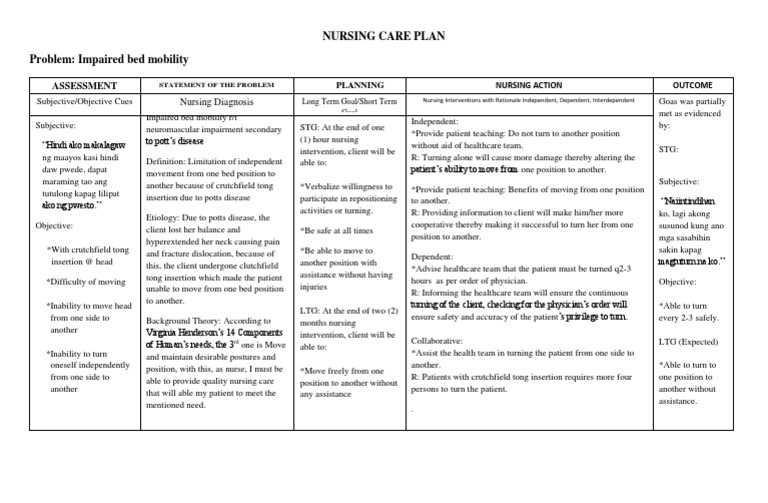 NCP Bed Mobility | Health Care | Medical