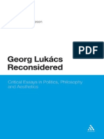 Georg Lukacs Reconsidered Critical Essays in Politics Philosophy and Aesthetics (2)